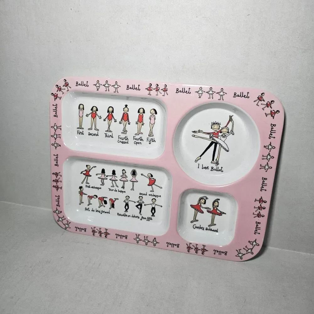 Baby Cie Ballerina Styled Melamine Sectioned Plate